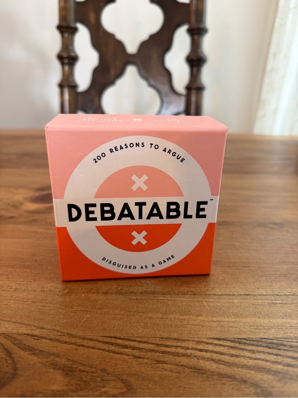 Debatable Party Game - Pink & Orange Box